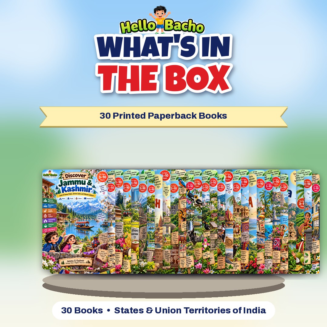 What's in the box: 30 paperback Discover India books