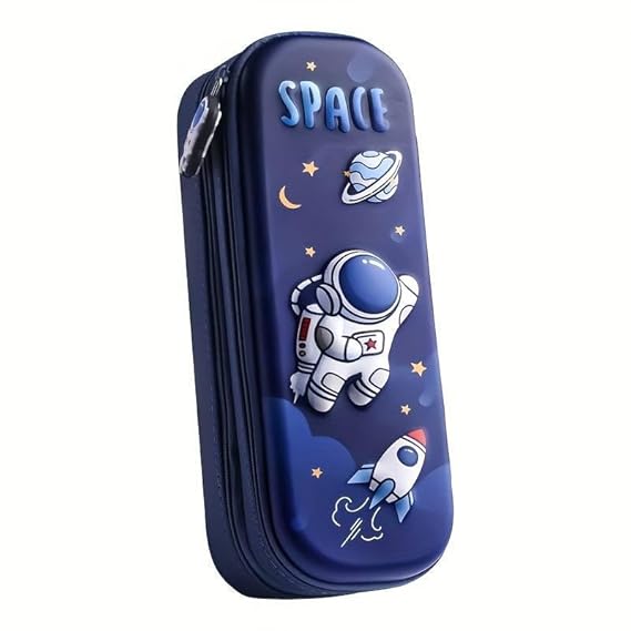 3D Cover Space Astronaut Pencil Case
