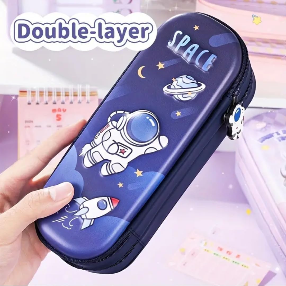 3D Cover Space Astronaut Pencil Case