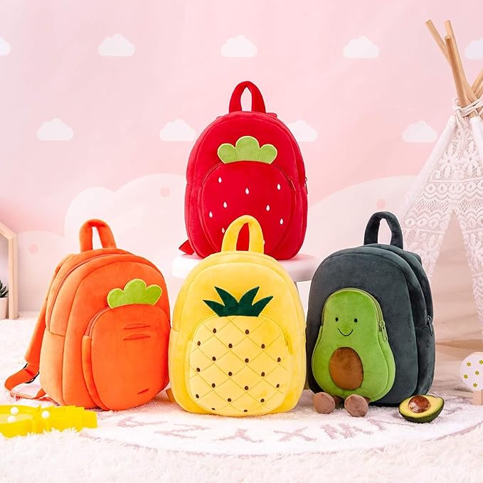 Pineapple Plush Bag for Boys and Girls - (2-6) Years