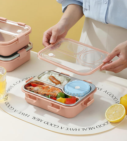 Lunch Box for Boys and Girls- Free Fork, Spoon and Chopsticks