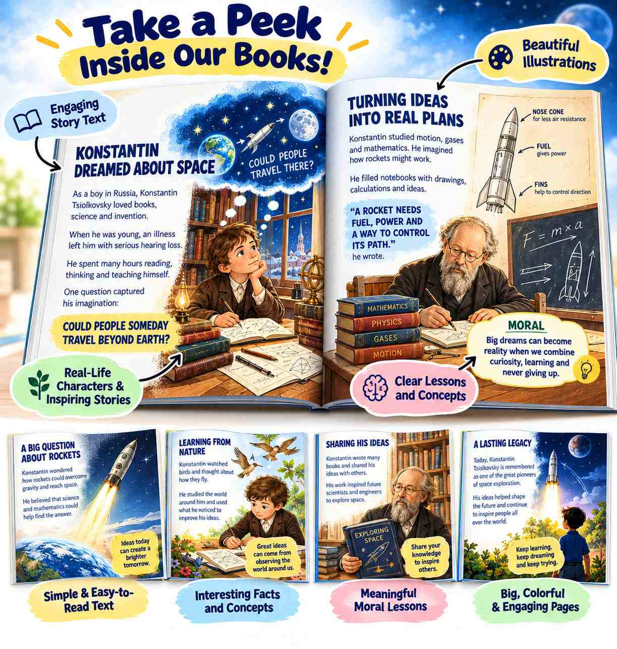 Scientist Story Books- Pack of 10 Books