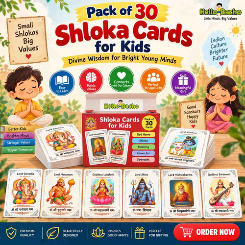 Kids Shloka Flash Cards- Pack of 30 Cards