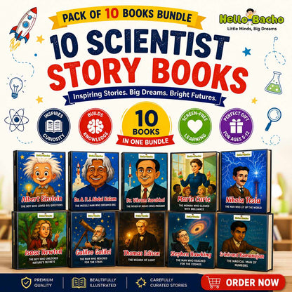 Famous Scientist Story Books- Pack of 10 Books