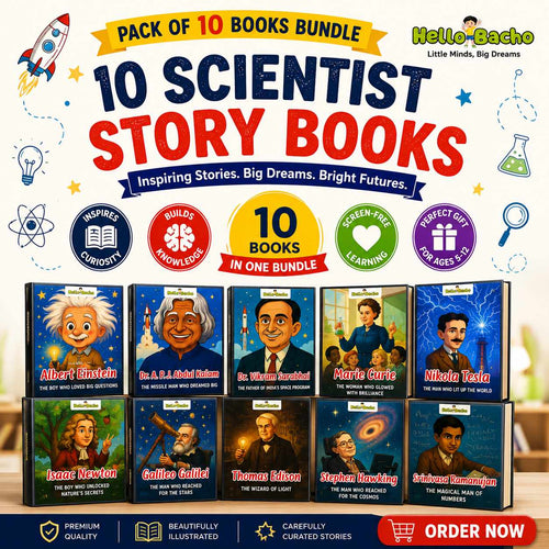 Famous Scientist Story Books- Pack of 10 Books