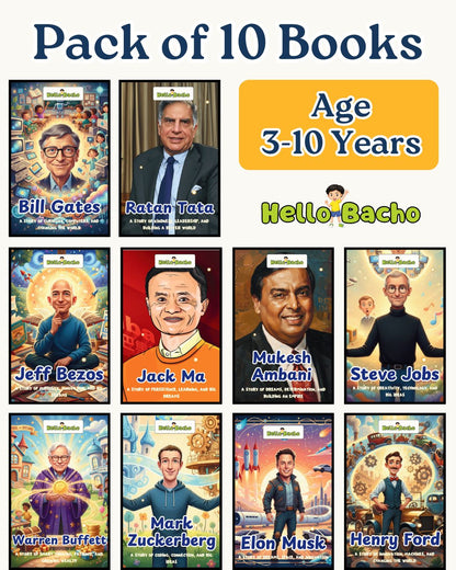 Top Businessman Series- Pack of 10 Books