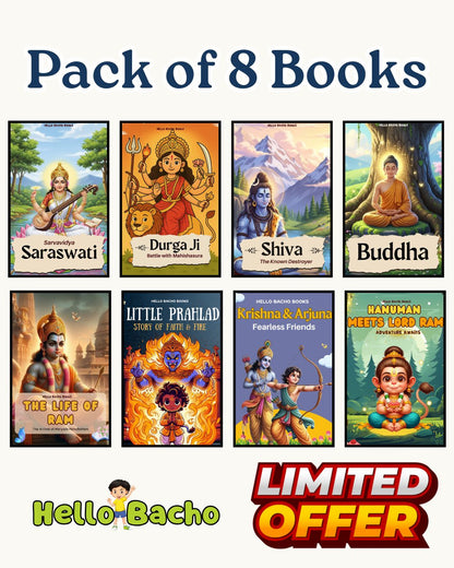Hindu Story Books Bundle - Pack of 8 Books