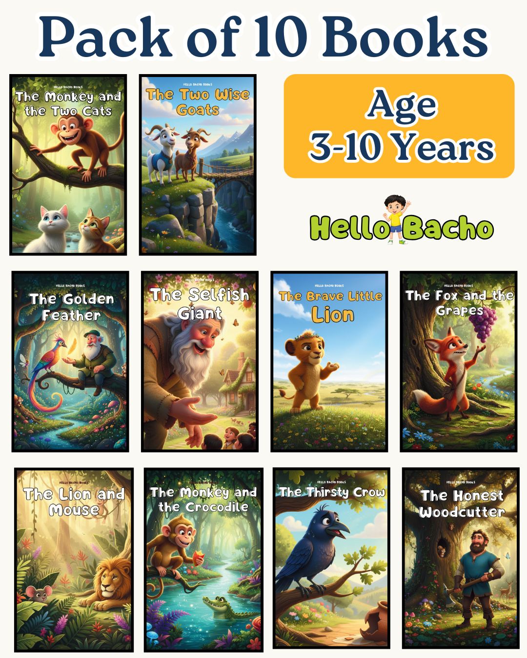 Moral Stories Books- Pack of 10 Books