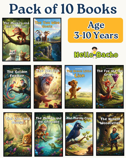 Moral Stories Books- Pack of 10 Books