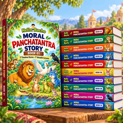 Moral Panchatantra Stories Books- Pack of 10 Books (100 Stories)