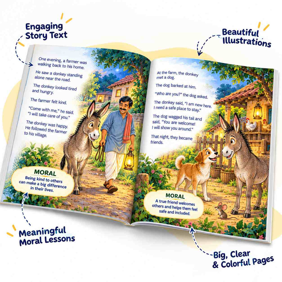 Moral Panchatantra Stories Books- Pack of 10 Books (100 Stories)