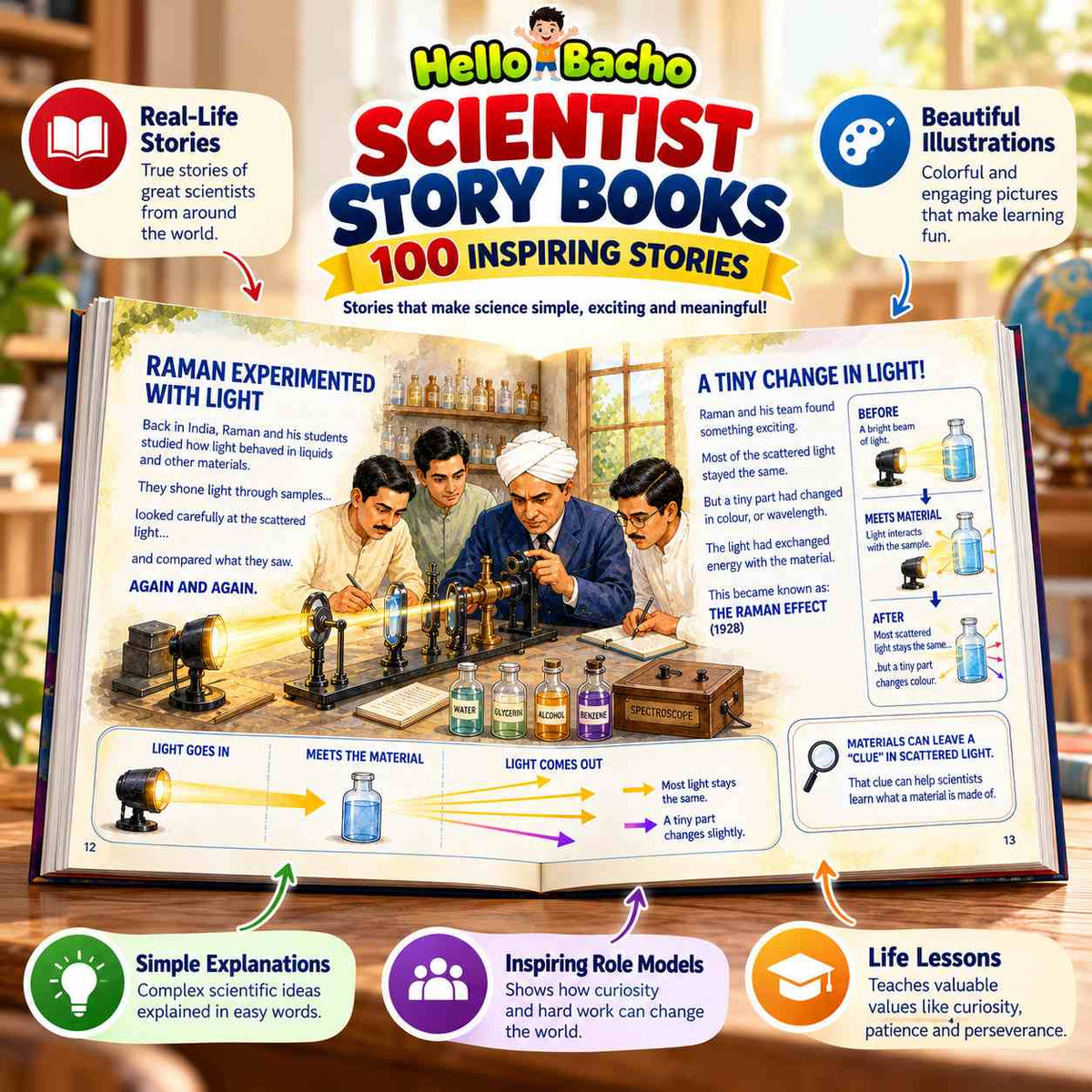 Scientist Stories- Pack of 10 Books (100 Stories)