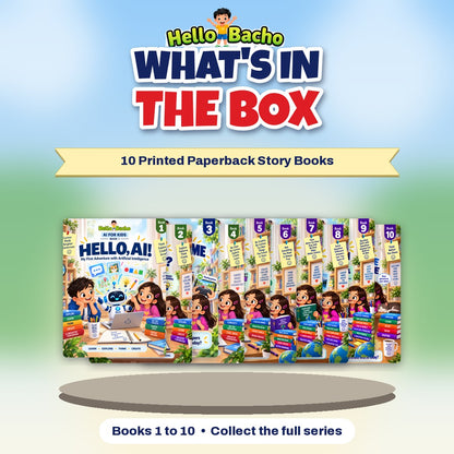 What's in the box: 10 paperback AI for Kids books