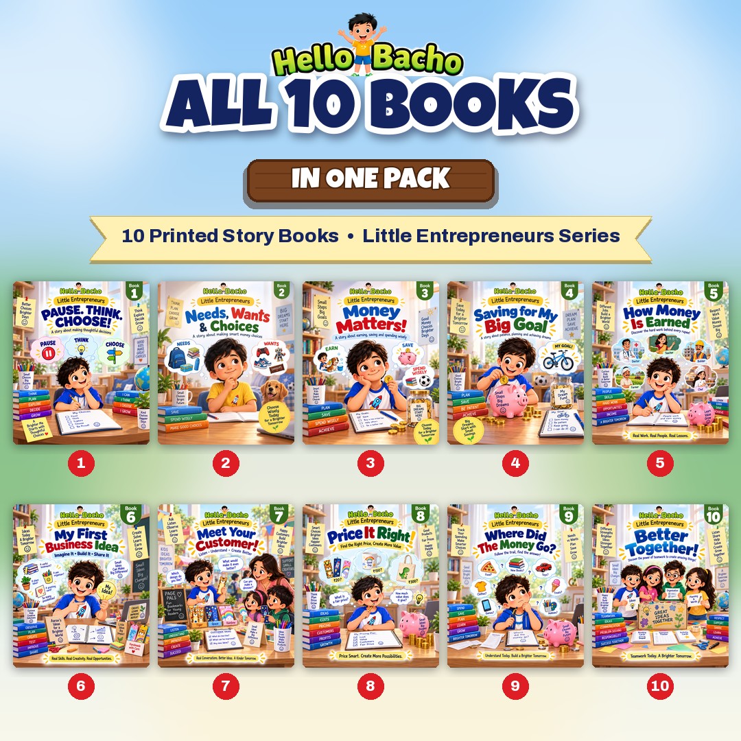 All 10 Little Entrepreneurs money and business books for kids, Books 1 to 10