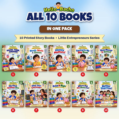 All 10 Little Entrepreneurs money and business books for kids, Books 1 to 10