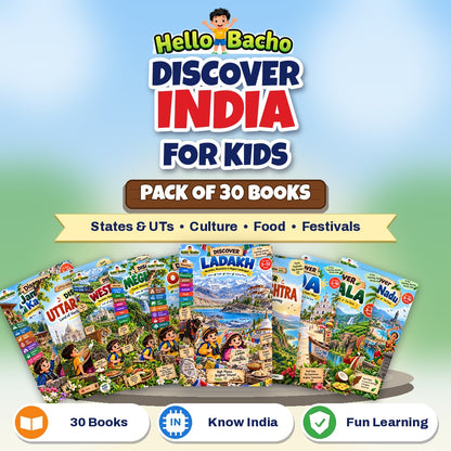 Hello Bacho Discover India books for kids, pack of 30 books