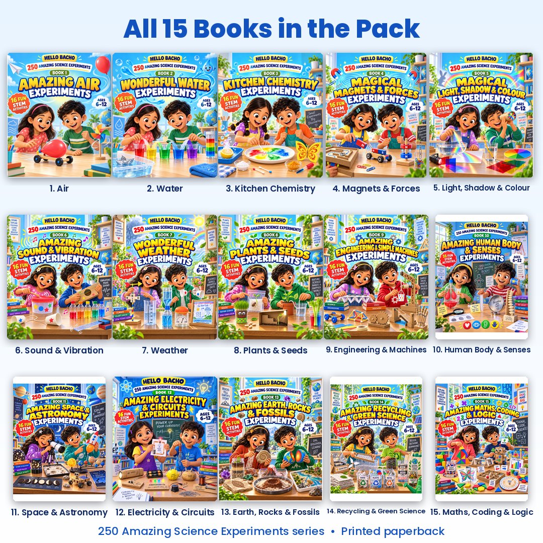 Science Activities for Kids - Pack of 15 Books