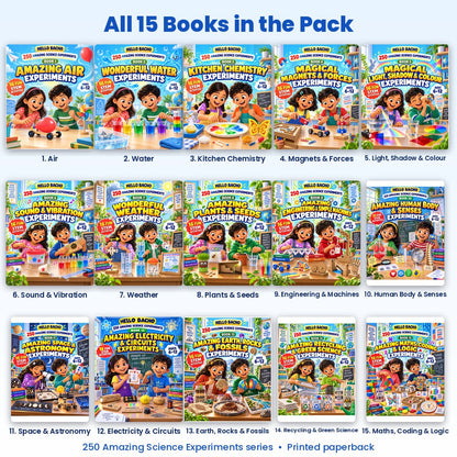 Science Activities for Kids - Pack of 15 Books