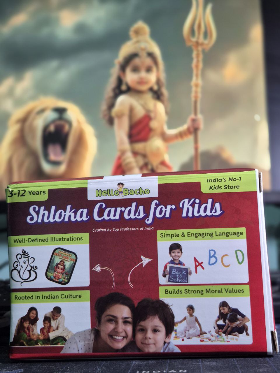 Hindu Shloka+Gods Cards for Kids – Set of 30 Cards