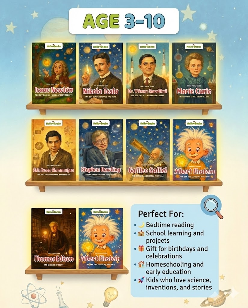 Scientist Story Books for Kids- Pack of 10 Books