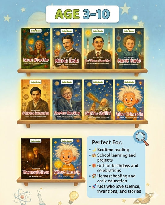Scientist Story Books for Kids- Pack of 10 Books