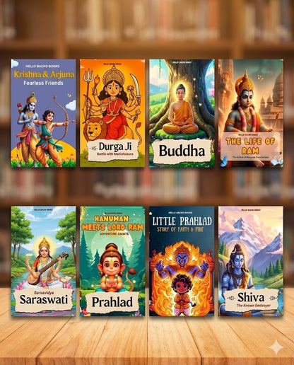 Hindu Story Books Bundle - Pack of 8 Books